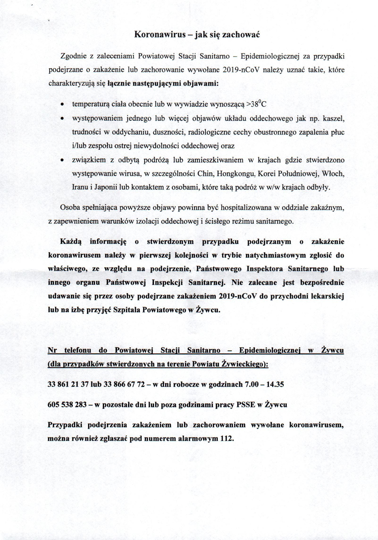 Koronowirus jak się zachować