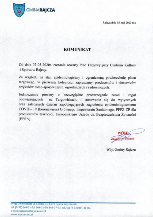 Otwarcie Placu Targowego