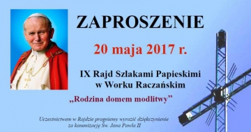 Przed nami Rajd Szlakami Papieskimi