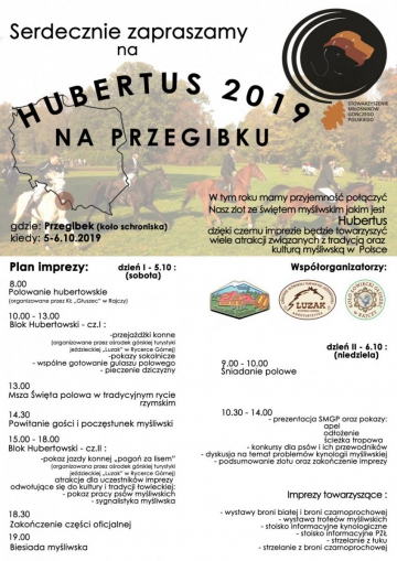 Hubertus 2019 na Przegibku. Zapraszamy!!!