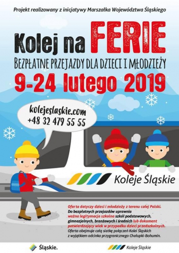 Informacja dot. bezpłatnych przejazdów kolejowych dla dzieci i młodzieży