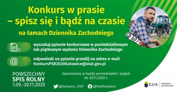 Powszechny Spis Rolny 2020 Konkurs na łamach Dziennika Zachodniego