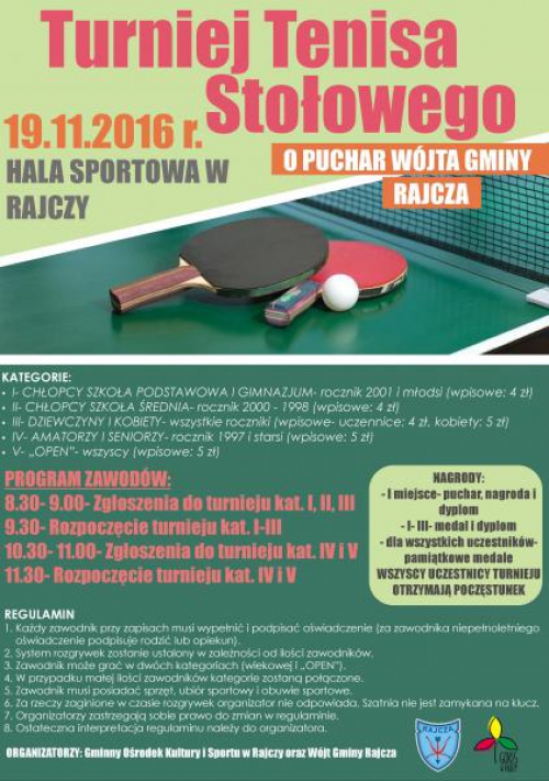 Turniej Tenisa Stołowego