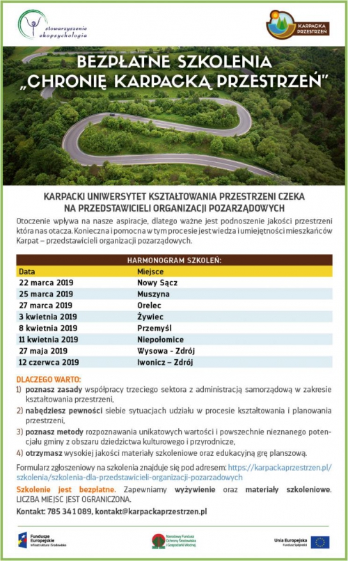 Bezpłatne szkolenia dla organizacji pozarządowych