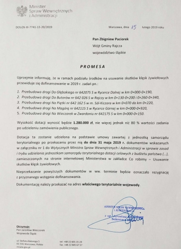 Promesa dla Gminy Rajcza