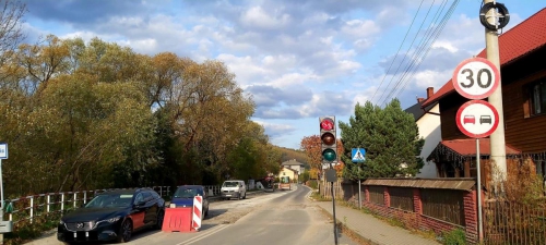 Utrudnienia w ruchu drogowym w Rycerce Dolnej w kierunku Sól-Zwardoń - w dniach 09 i 10 listopada 2020r.