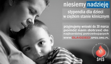 Stypendia dla dzieci w ciężkim stanie klinicznym - nabór wniosków 2019