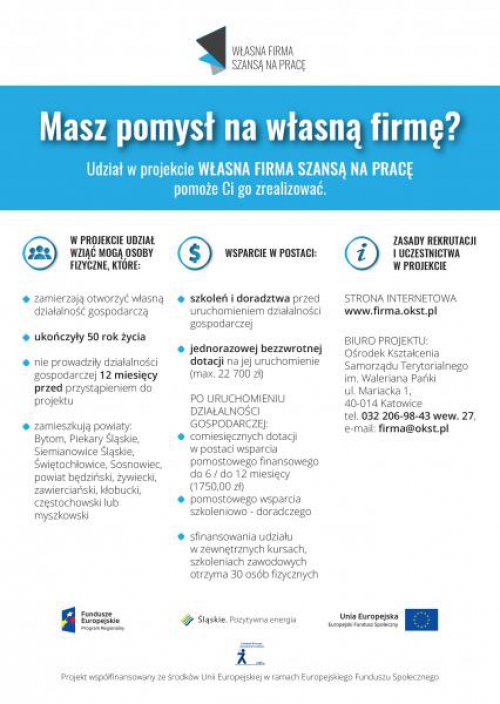Własna firma szansą na pracę